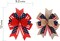 Patriotic Bows for Wreaths Large Burlap Red White Blue Stripe Stars Bow for 4th of July Independence Day Decor,Decorations Bunting Indoor Outdoor Decor and Patriotic Party (12”x9.4 inch)